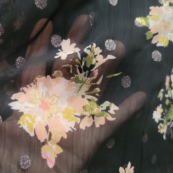 Andree By Unit Womens Floral Blouse Size 1X NWOT - Picture 7 of 7